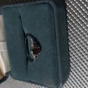 Sterling Silver Genuine Garnet Ring  Sz6 0.59
